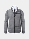 Giacca in maglia Graphite con motivo geometrico - Aurelio Club