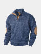 Pullover Lucien a collo alto con toppe ai gomiti - Aurelio Club