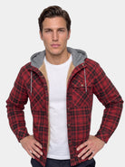 Giacca Lumberjack con cappuccio e fodera sherpa - Aurelio Club