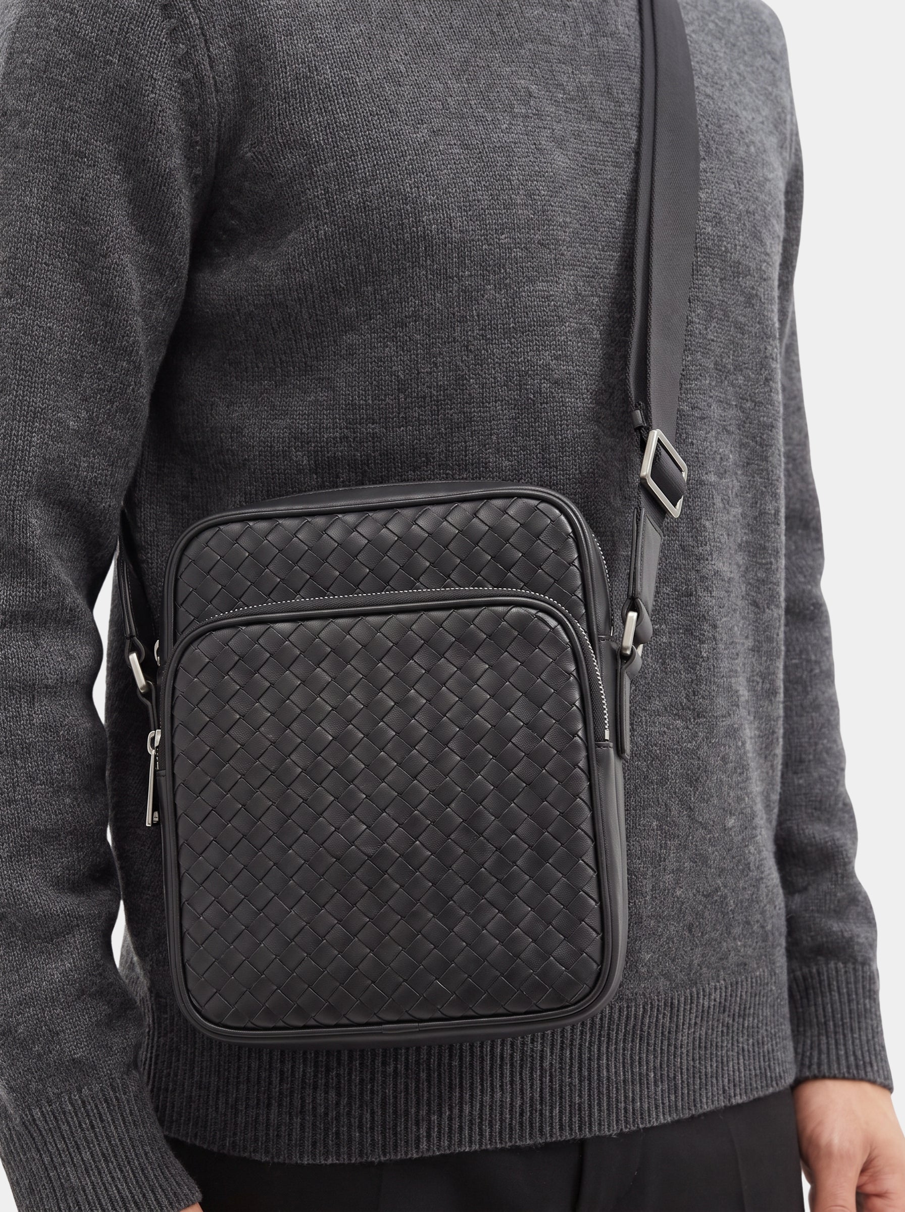 Borsa Heritage a tracolla con dettagli intrecciati - Aurelio Club