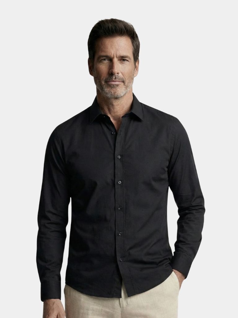 Camicia elasticizzata a maniche lunghe con vita sagomata - Aurelio Club