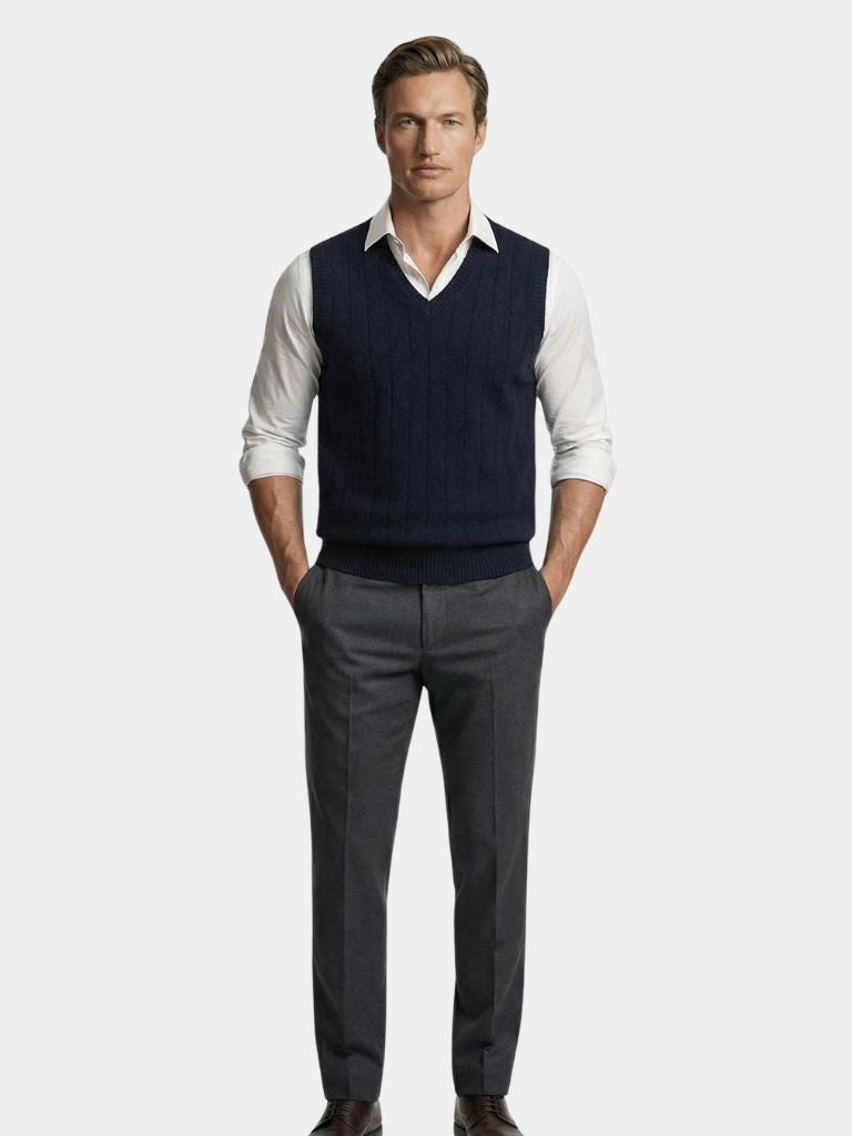 Gilet in lana con scollo a V - Aurelio Club