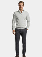 Pullover in misto cotone con mezza zip - Aurelio Club