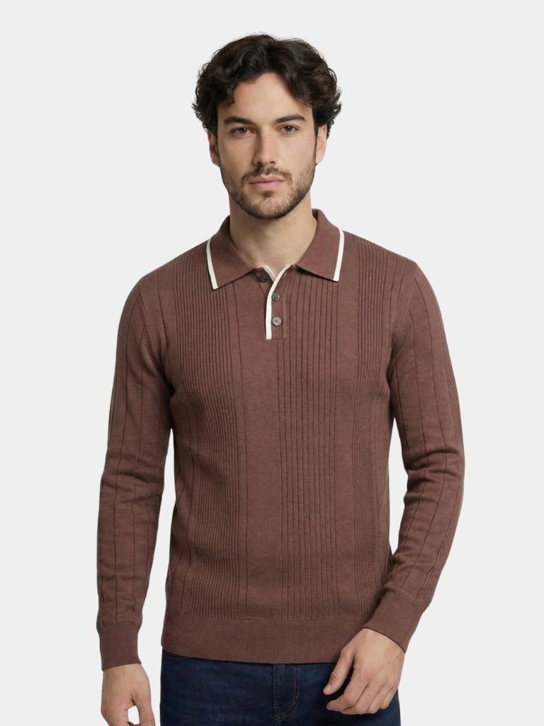 Polo in maglia a coste verticali - Aurelio Club