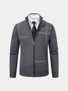 Giacca in maglia Graphite con motivo geometrico - Aurelio Club