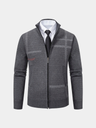 Giacca in maglia Graphite con motivo geometrico - Aurelio Club