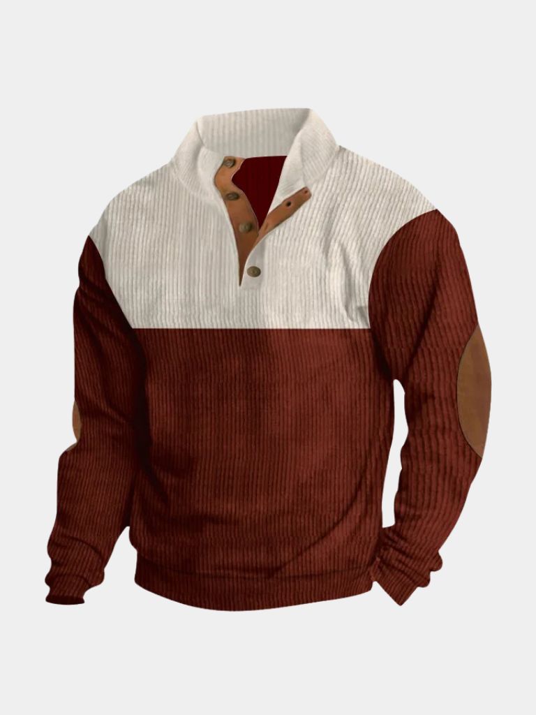Pullover a collo alto in velluto a coste - Aurelio Club