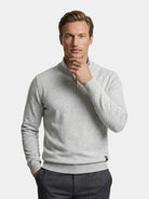 Pullover in misto cotone con mezza zip - Aurelio Club