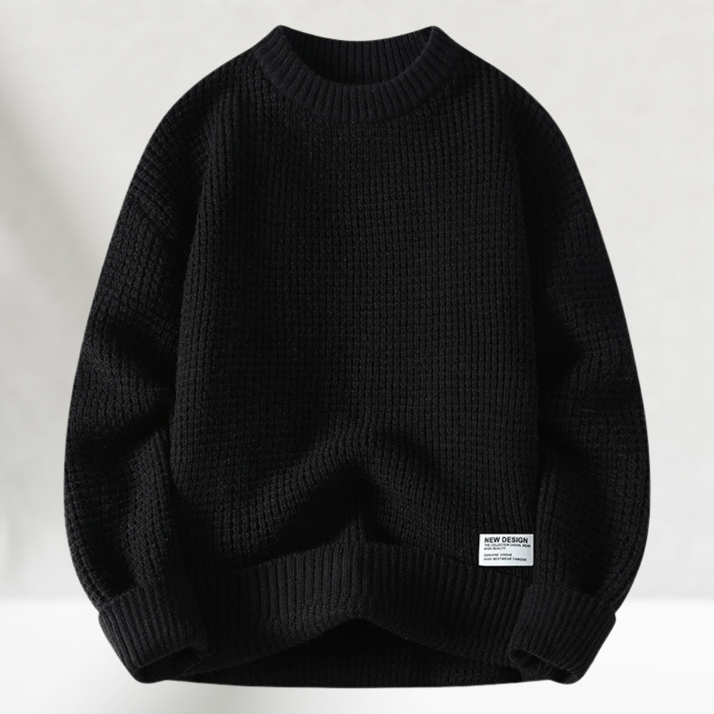 Pullover uomo girocollo a nido d’ape