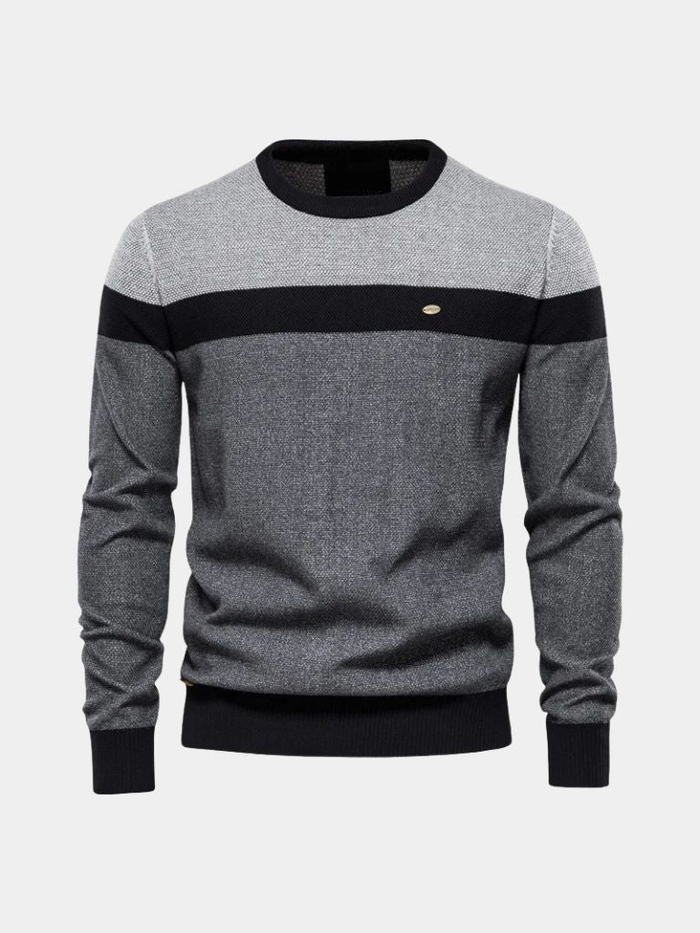 Pullover Fusion con dettagli geometrici - Aurelio Club
