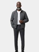 Giacca slim con collo alto e zip - Aurelio Club