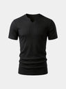 T-shirt aderente a coste in misto cotone - Aurelio Club