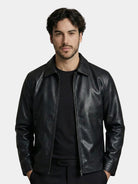 Giacca Denver in similpelle con zip - Aurelio Club
