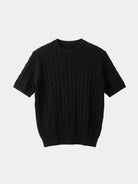 T-shirt in misto cotone con motivo a losanghe - Aurelio Club