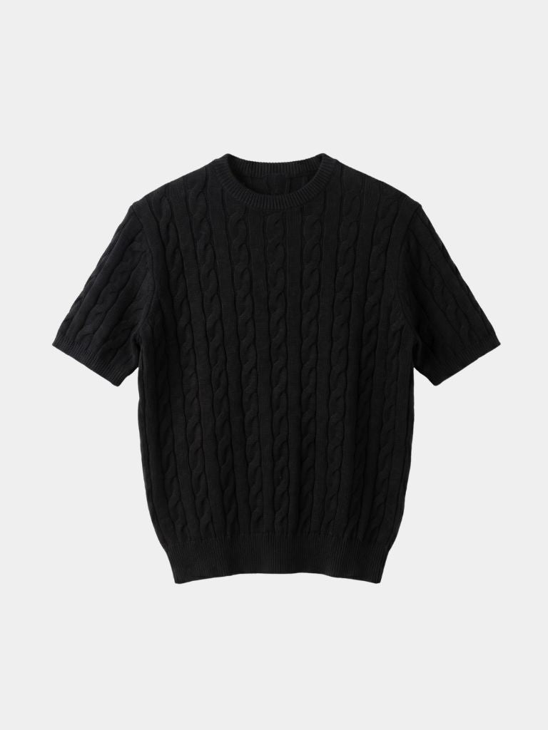 T-shirt in misto cotone con motivo a losanghe - Aurelio Club