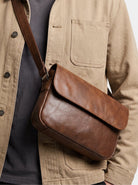 Borsa Milano in pelle a tracolla - Aurelio Club