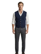Gilet in lana e cashmere con bottoni - Aurelio Club