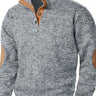 Pullover uomo a collo alto con bottoni
