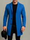 Cappotto uomo lungo con revers e bottoni