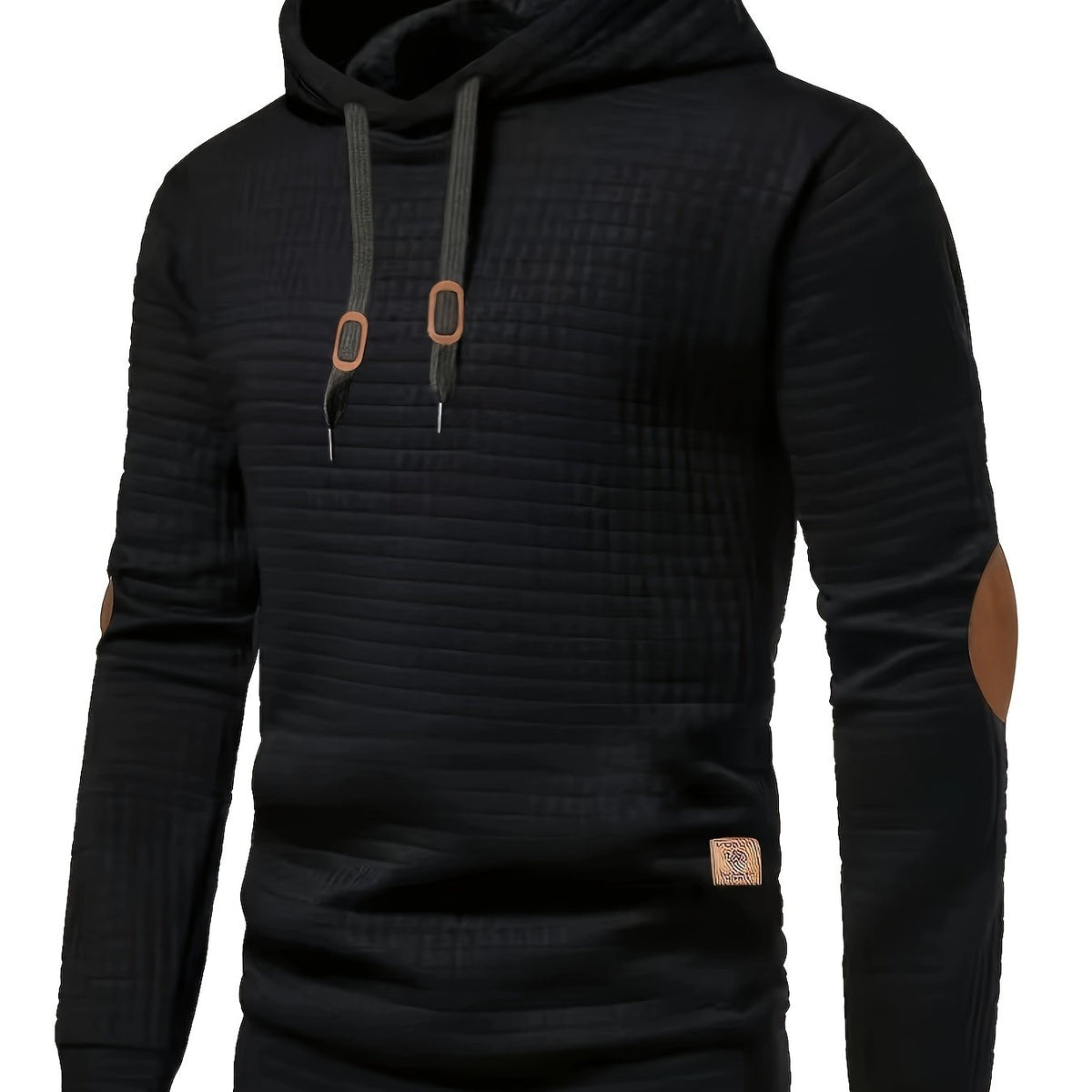 Maglia uomo a quadri con cappuccio