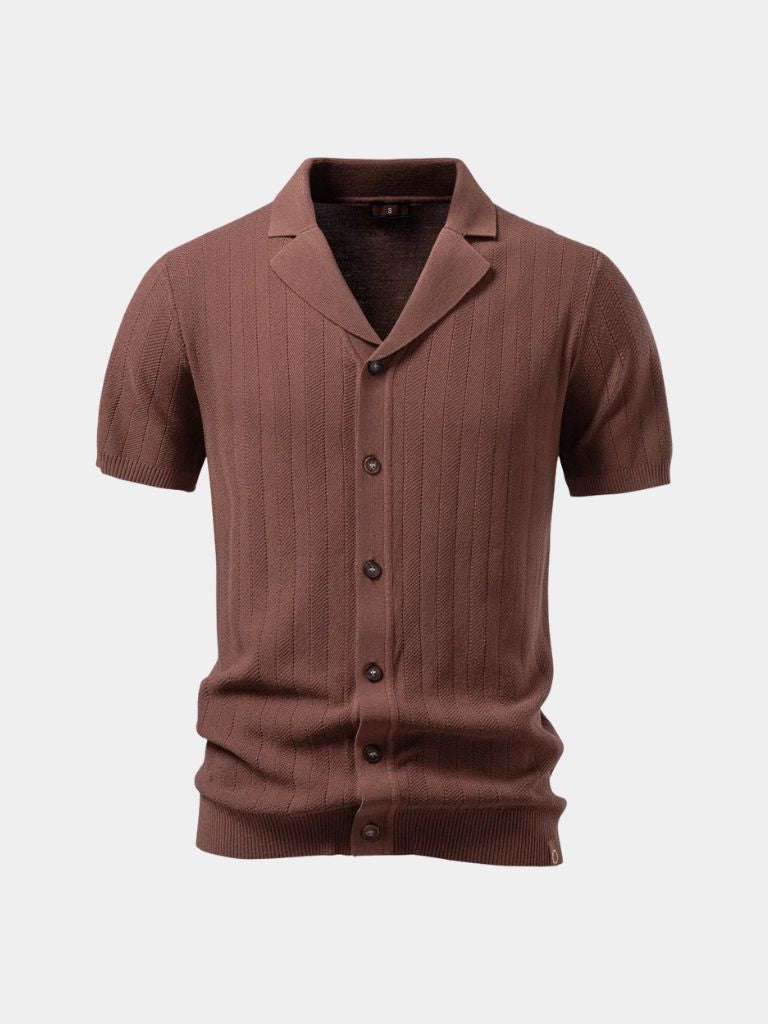Camicia in maglia con collo aperto Heritage - Aurelio Club