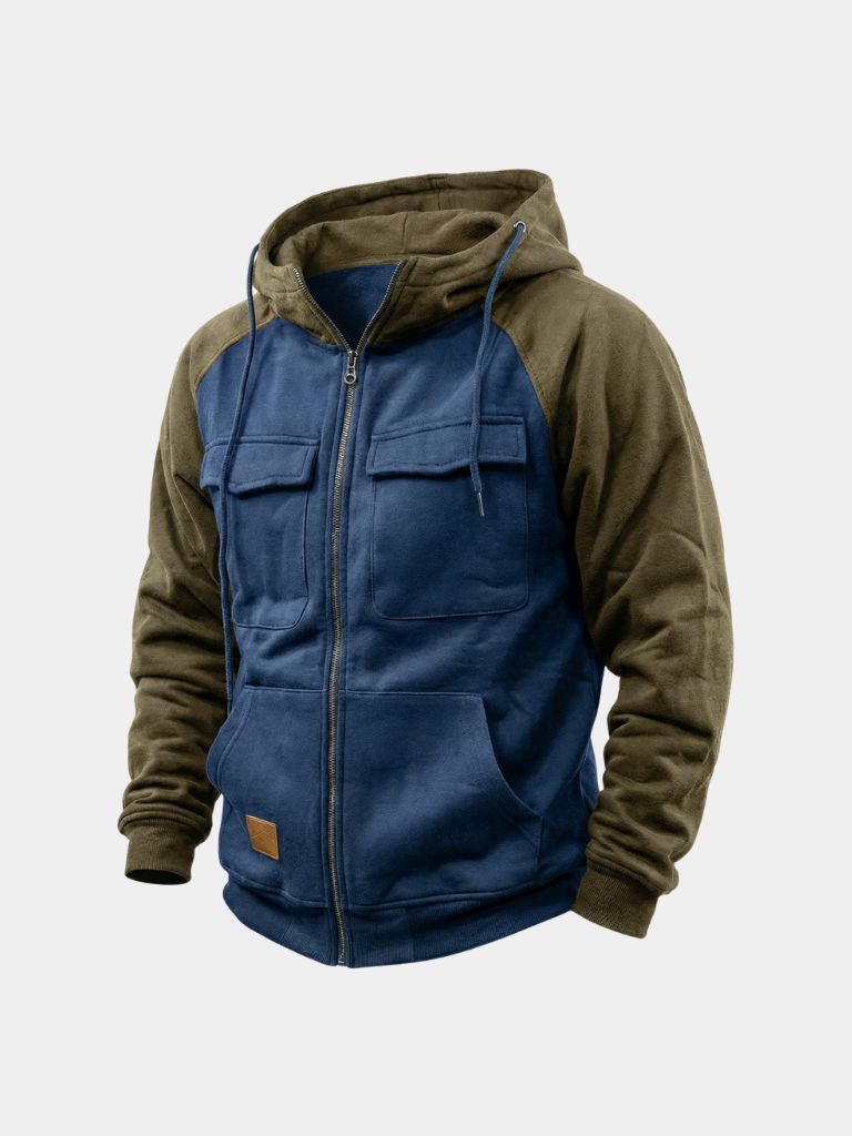 Felpa Cargo Trek con cappuccio e zip - Aurelio Club