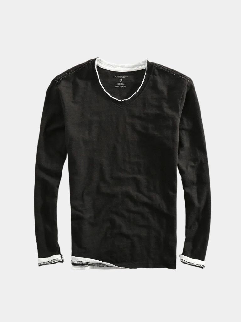 Maglia Mariner a maniche lunghe con scollo a V - Aurelio Club