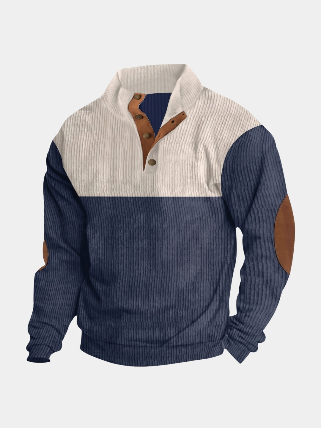 Pullover a collo alto in velluto a coste - Aurelio Club