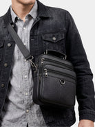 Borsa uomo in pelle a tracolla - Aurelio Club