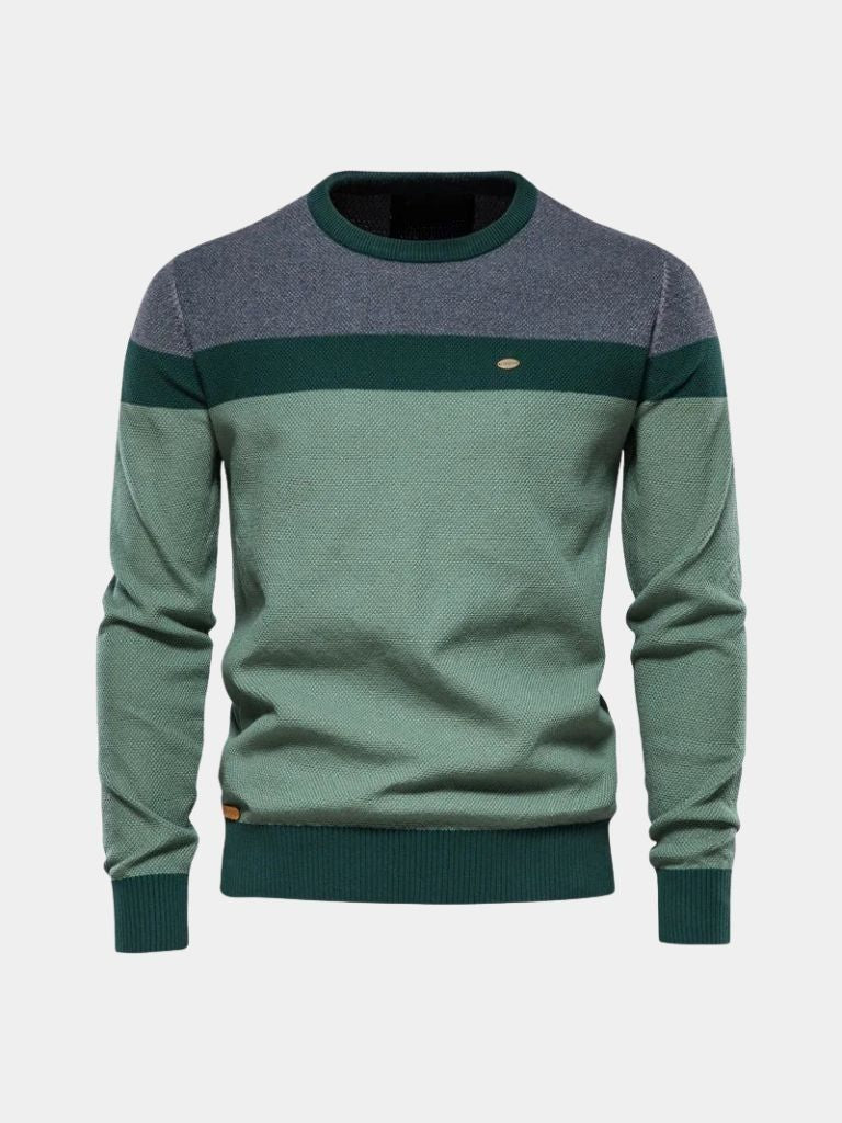 Pullover Fusion con dettagli geometrici - Aurelio Club
