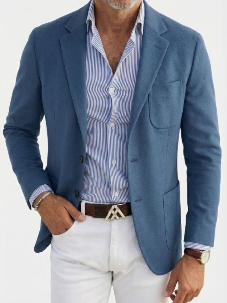 Blazer Mediterraneo con bottoni - Aurelio Club