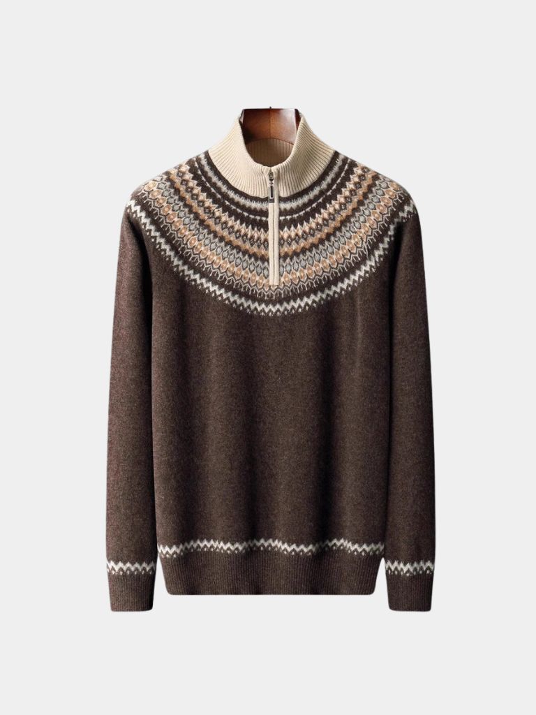 Pullover Valenbourg con motivo nordico - Aurelio Club