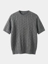 T-shirt in misto cotone con motivo a losanghe - Aurelio Club