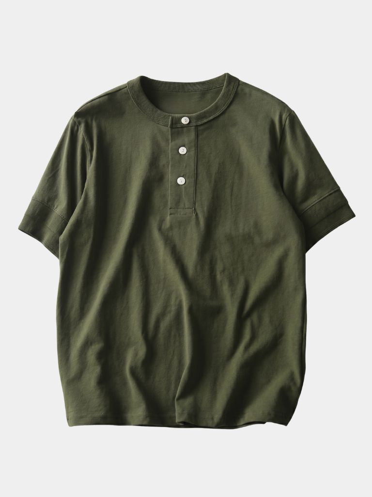 T-shirt serafino in puro cotone - Aurelio Club