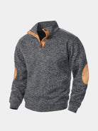 Pullover Lucien a collo alto con toppe ai gomiti - Aurelio Club