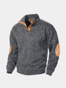 Pullover Lucien a collo alto con toppe ai gomiti - Aurelio Club