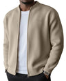 Cardigan uomo a coste con zip
