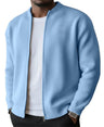 Cardigan uomo a coste con zip