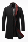 Cappotto uomo monopetto in misto lana
