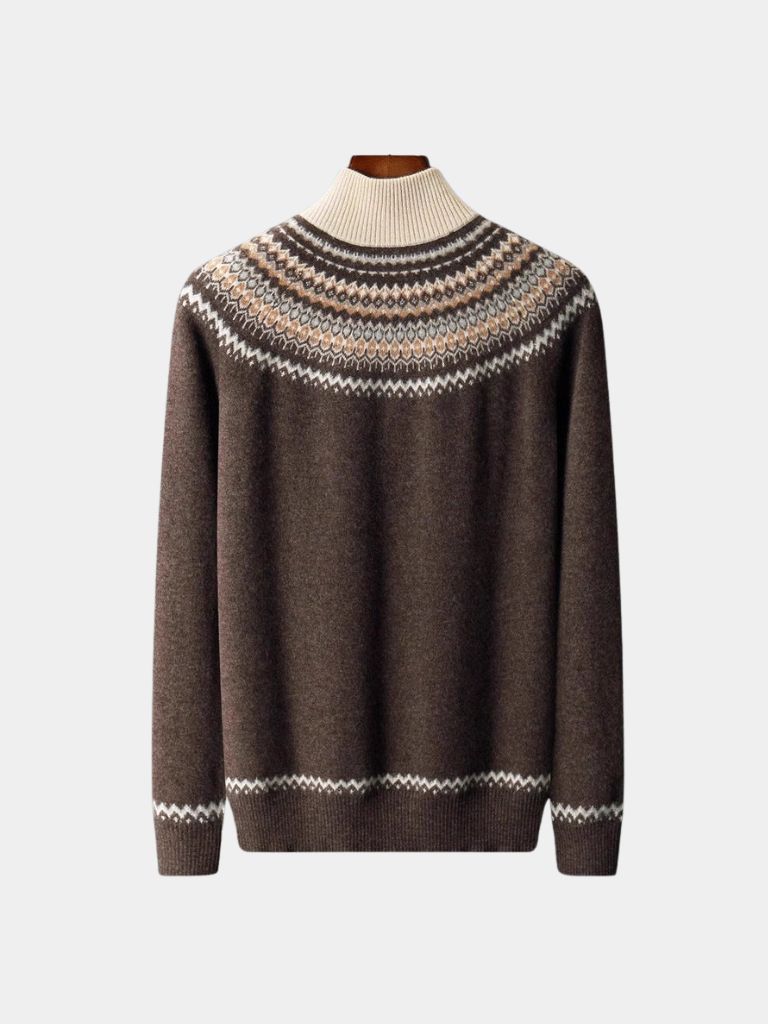 Pullover Valenbourg con motivo nordico - Aurelio Club