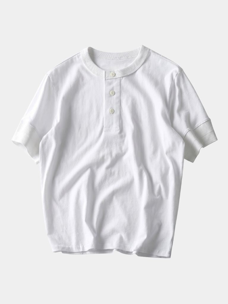 T-shirt serafino in puro cotone - Aurelio Club
