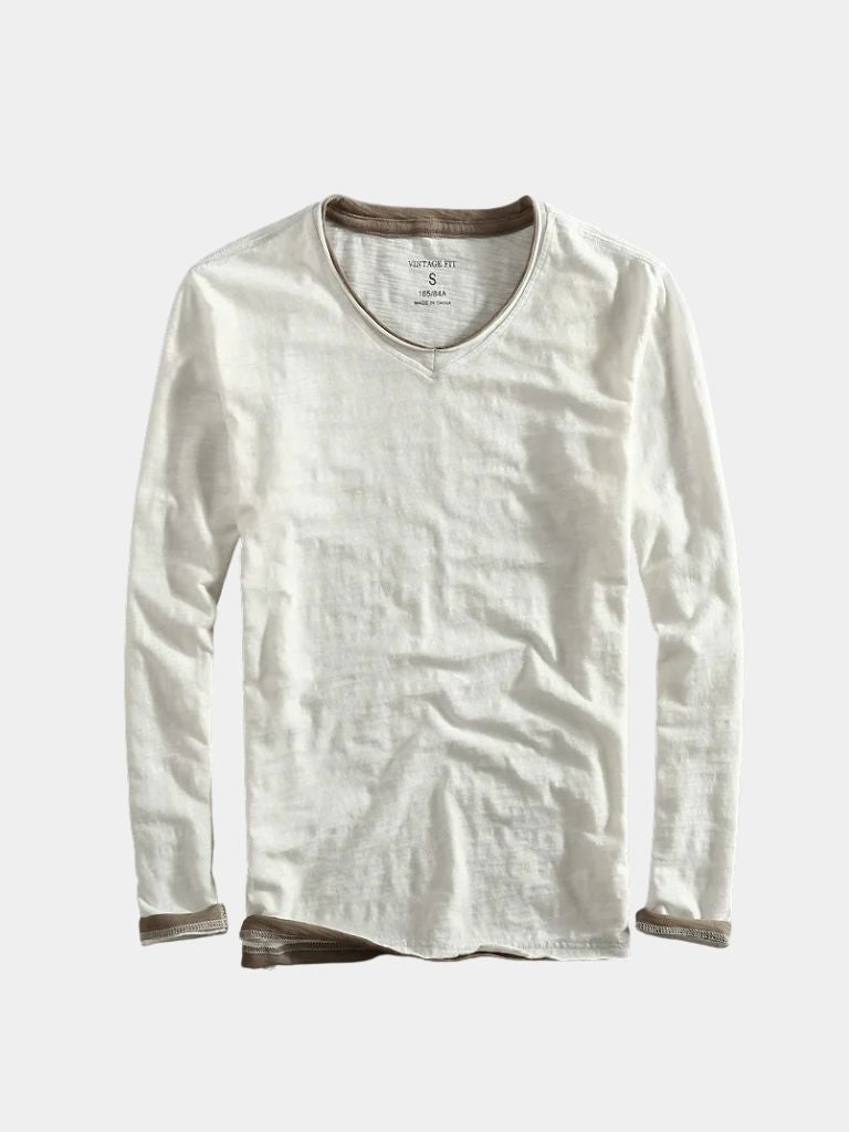 Maglia Mariner a maniche lunghe con scollo a V - Aurelio Club