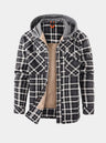 Giacca Lumberjack con cappuccio e fodera sherpa - Aurelio Club