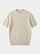 T-shirt in misto cotone con motivo a losanghe - Aurelio Club