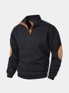 Pullover Lucien a collo alto con toppe ai gomiti - Aurelio Club