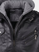 Giacca Ignis d'ispirazione motociclistica con zip - Aurelio Club