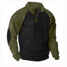 Pullover uomo a blocchi di colore con collo alto