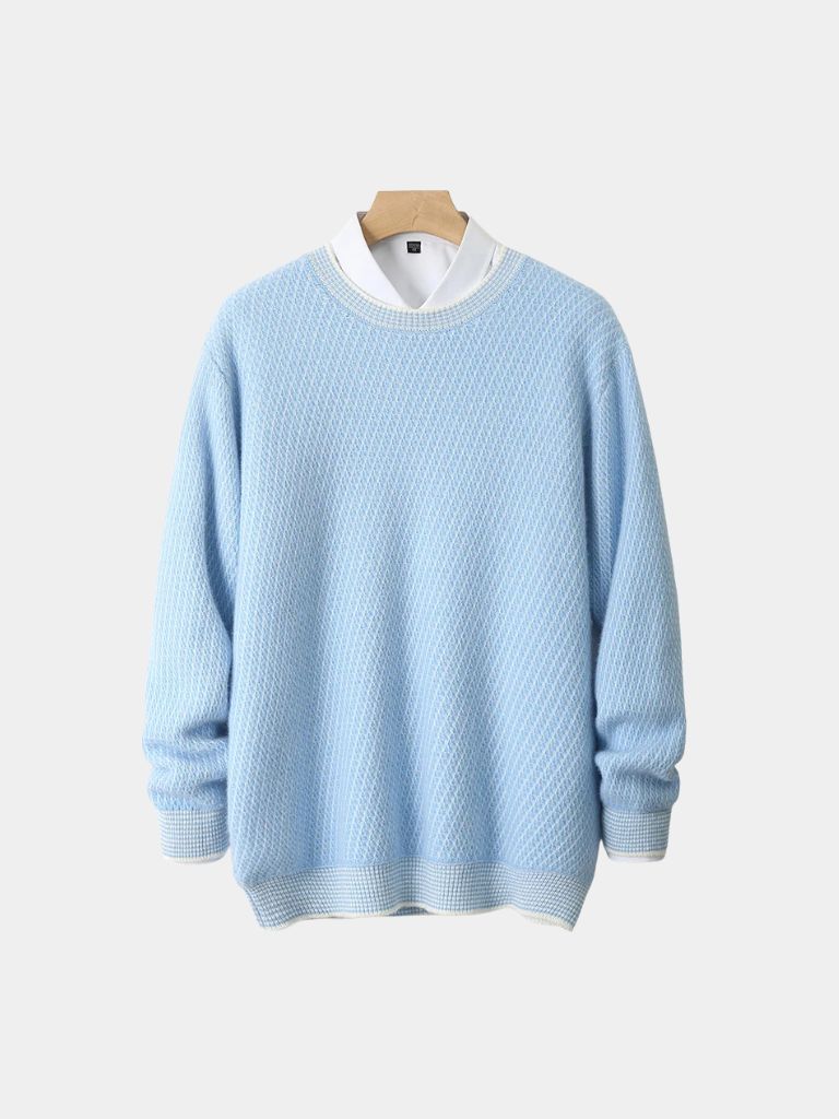 Pullover Skyline girocollo in cashmere - Aurelio Club