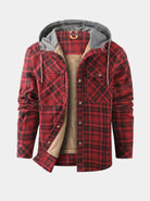 Giacca Lumberjack con cappuccio e fodera sherpa - Aurelio Club