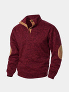 Pullover Lucien a collo alto con toppe ai gomiti - Aurelio Club